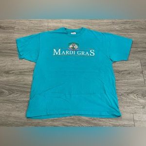 Vintage New Orleans Mardi Gras Bayou Country Shirt, Men’s Large, Made in USA